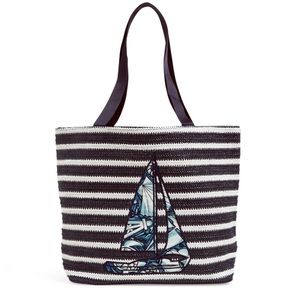 Vera Bradley Shore Enough straw tote